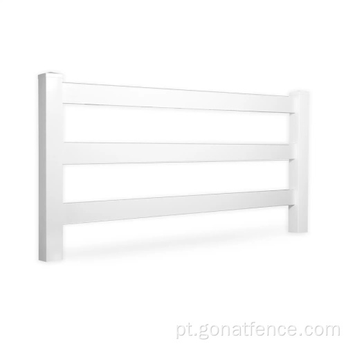 Cercas de cavalo de PVC branco